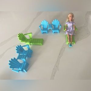 BARBIE FURNITURE BEACH 🏝️ CHAIRS